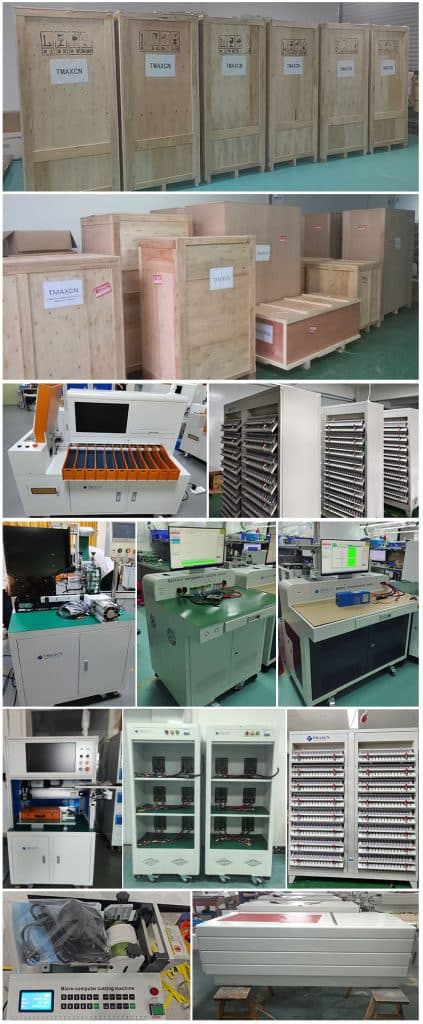 TMAX Semi Auto 32700 Cylindrical Battery Pack Assembling Line Machine Shipped to Thailand