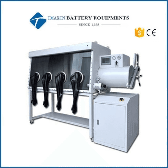 Laboratory Vacuum Glove Box with Double Work Station for Battery Research