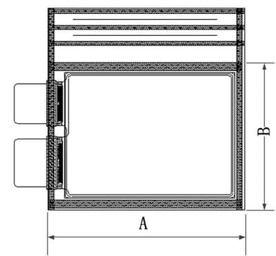 pouch cell pressure formation machine