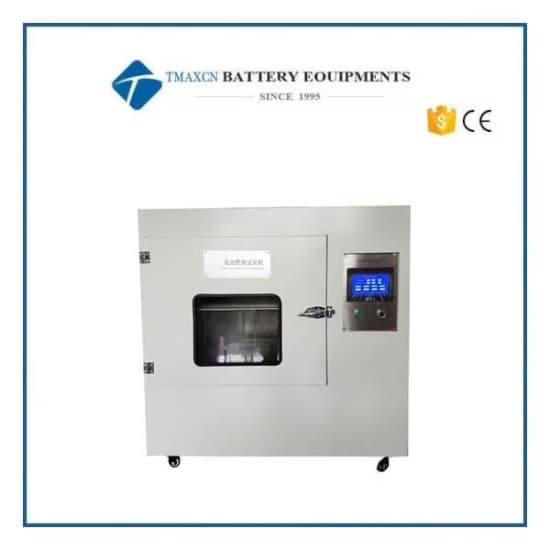 Laboratory Battery Burning Tester Flame Resistance Test Machine For Lithium Battery Safety Testing