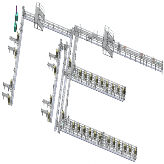 Fully Automatic Battery Prismatic Cell Manufacturing Conveyor Production Line
