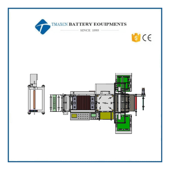 Double Servo Lithium Battery Electrode Die Cutter Notching Machine With Automatic Pick Up Device