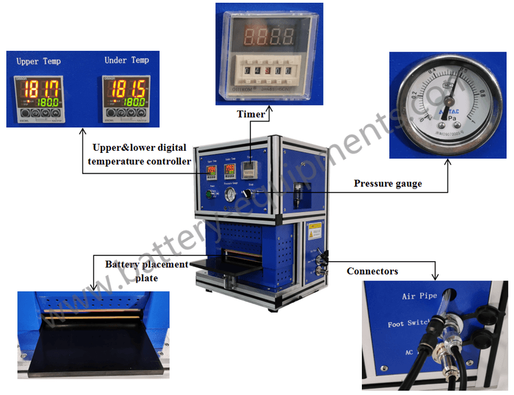 pouch cell hot sealer pouch cell hot sealer