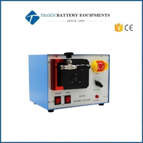 Lab 50W Plasma Cleaning Machine With Flow Meter And Pressure Gauge Head For Perovskite Solar Cell Research