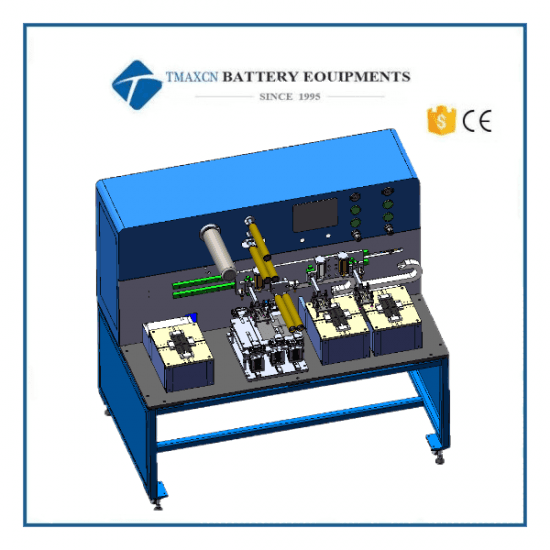 Laboratory Stacking Machine for Solid State Battery Manufacturing with Three Magazines