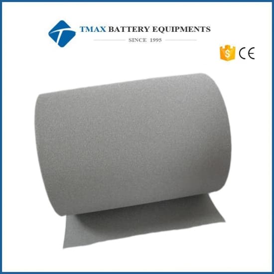 Adjustable size High Porosity Nickel Foam