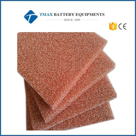 2.5 mm Thickness Copper Foam For Lithium battery and Capacitor Research