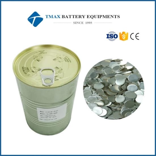 Lithium Chip 15.6 Dia x 0.45t mm for Li-ion Battery R&D