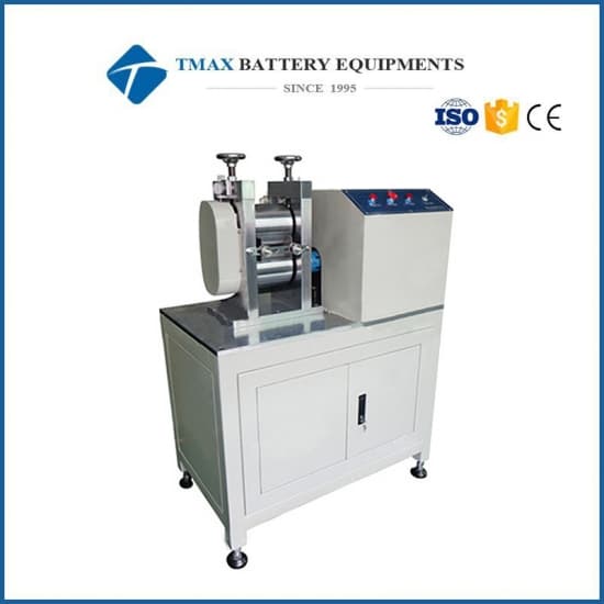 Two Roll Calender Roller Heat Transfer Machine For Lithium Batteries