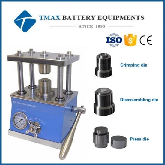 Manual sealing sealer machine for CR2016 CR2025 CR2032 coin cell button battery cases crimping
