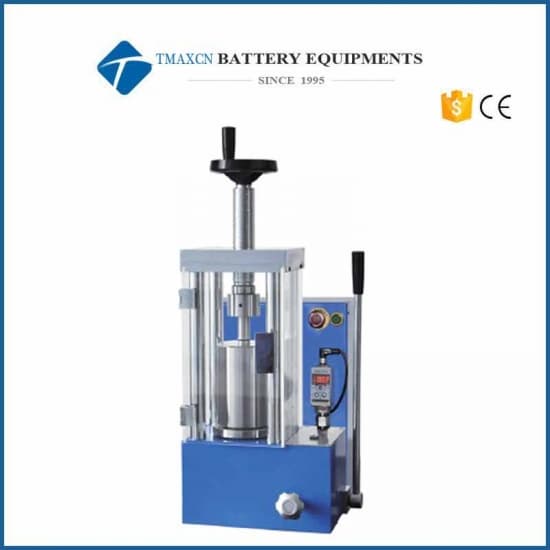 12T Lab Manual CIP (Cold Isostatic Pressing) Press machine with ID 22mm Stainless Steel Tank upto Max.300 Mpa