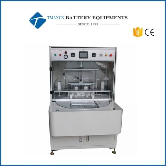 Turntable type vacuum sealing machine for lithium ion pouch battery