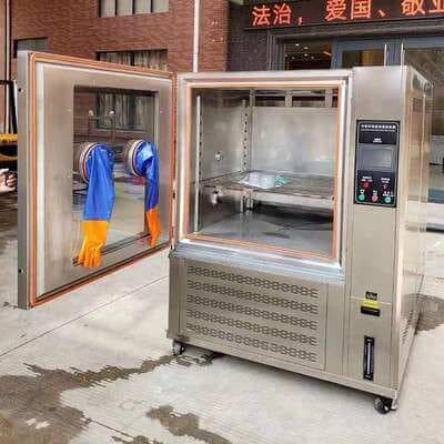 Programmable Temperature and Humidity Test Chamber With Gloves Programmable Temperature and Humidity Test Chamber With Gloves