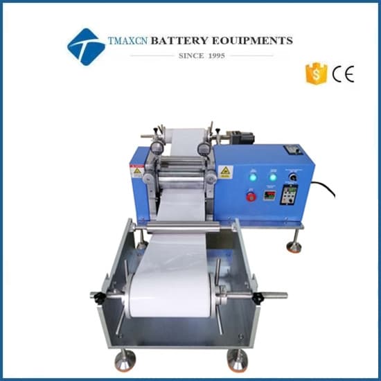 Roll to Roll Rolling Press for Battery Electrodes with Feeding and Winding Devices