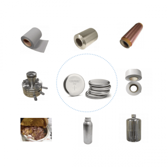 Lithium Battery Coin Cell Raw Materials For Lab Battery Pilot Manufacturing